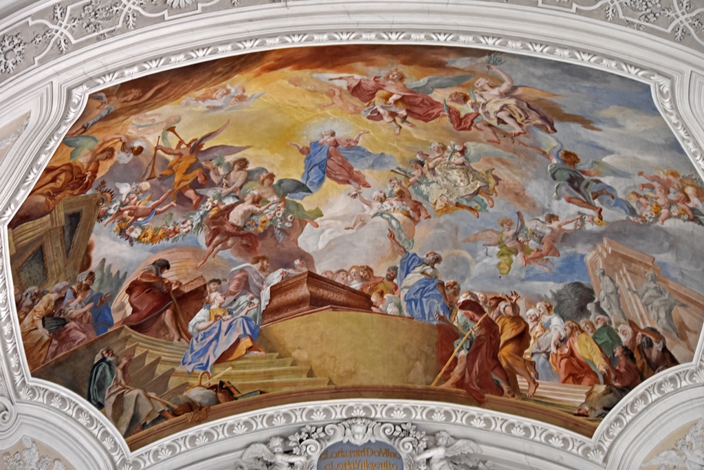 Ceiling Fresco, Weingarten Basilica, Cosmas Asam